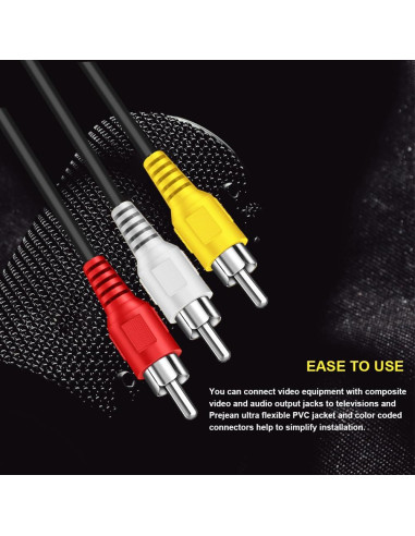 Cable RCA 3 Macho a Macho 1.5m SENLIXIN Audio Video