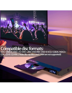 Reproductor de DVD Delleson Compacto Libre de Región con USB 2