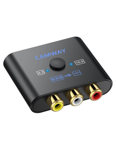 Convertidor RCA a HDMI CAMWAY 1080P Soporta PAL/NTSC