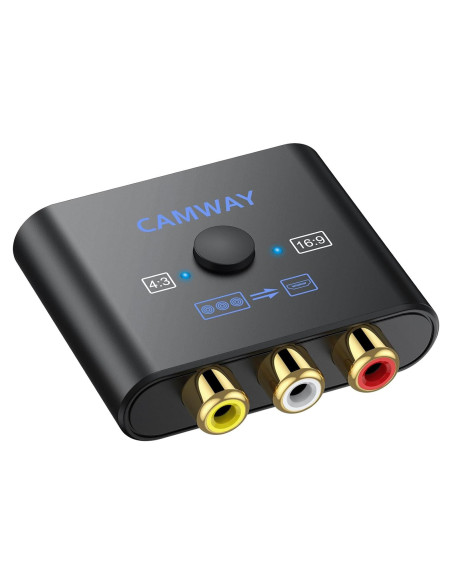 Convertidor RCA a HDMI CAMWAY 1080P Soporta PAL/NTSC