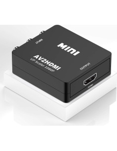 Convertidor AV a HDMI 10Gtek - Adaptador 1080p Negro 2