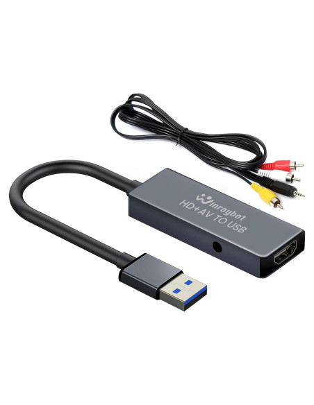 Tarjeta de Captura de Video USB WinRaybot 4K HDMI RCA