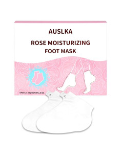 Máscara Hidratante para Pies AUSLKA - 6 Paquetes con Manteca de Karité