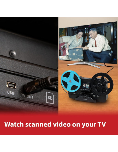 Escáner de película Magnasonic FS81, digitaliza Super 8/8mm