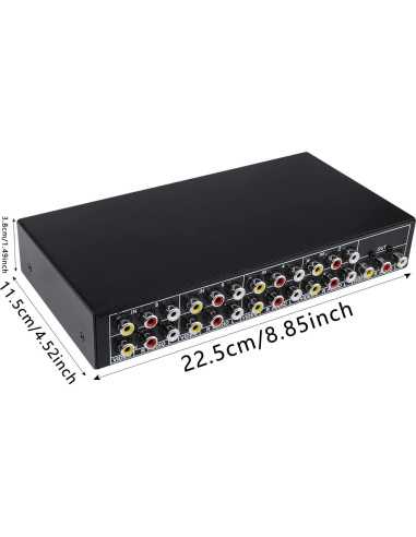 Divisor Amplificador 8 en 1 RCA AV QiCheng 7386 para TV