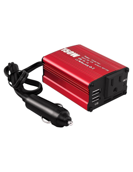 Inversor de Potencia 150W Sugolis 12V a 220V con 2 USB
