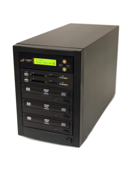 Duplicador de Discos Acumen Disc Crossover 1 a 2 CD DVD USB