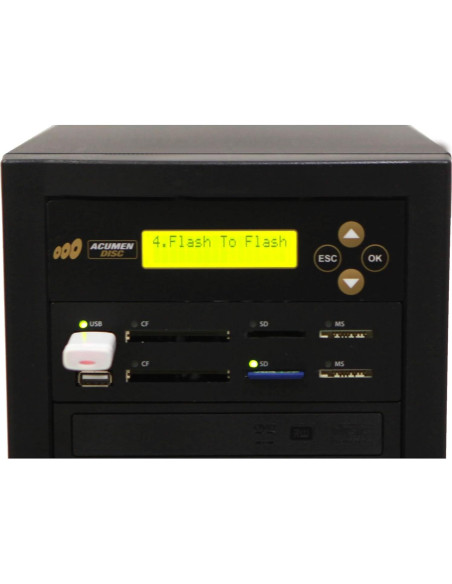 Duplicador de Discos Acumen Disc Crossover 1 a 2 CD DVD USB