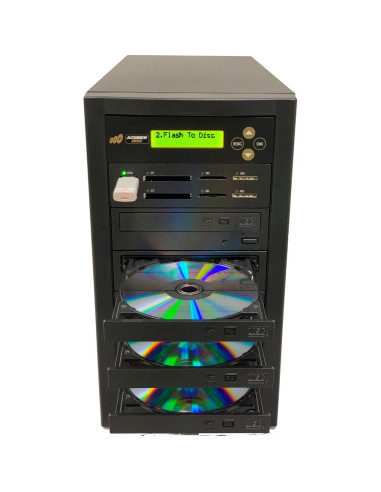 Duplicador de Discos Acumen Disc Crossover 1 a 2 CD DVD USB