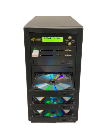 Duplicador de Discos Acumen Disc Crossover 1 a 2 CD DVD USB