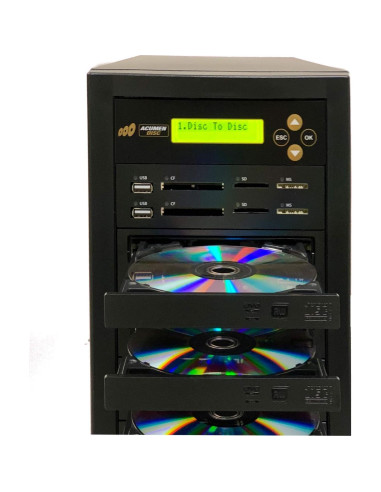 Duplicador de Discos Acumen Disc Crossover 1 a 2 CD DVD USB