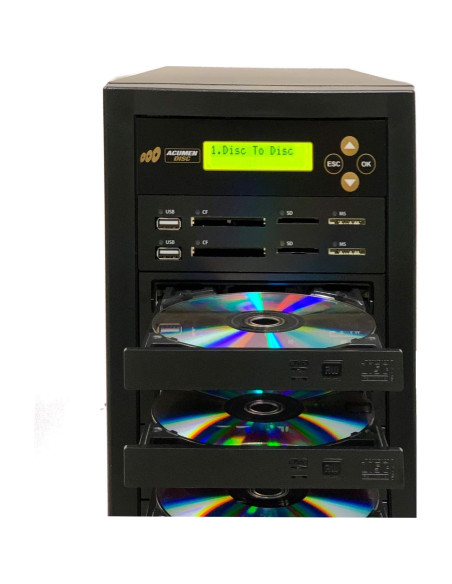 Duplicador de Discos Acumen Disc Crossover 1 a 2 CD DVD USB
