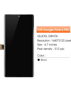 Pantalla LCD de Reemplazo para Google Pixel 6 Pro - Negro 2