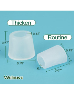 Protectores de Dedos de Gel Welnove 16 PCS Ajustables para Callos 2