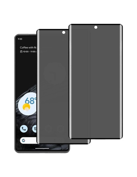 Paquete de 2 Cristales Templados Privacidad BWEDXEZ para Google Pixel 7 Pro 9H