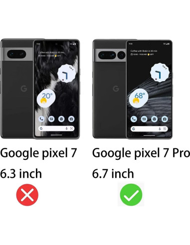 Paquete de 2 Cristales Templados Privacidad BWEDXEZ para Google Pixel 7 Pro 9H