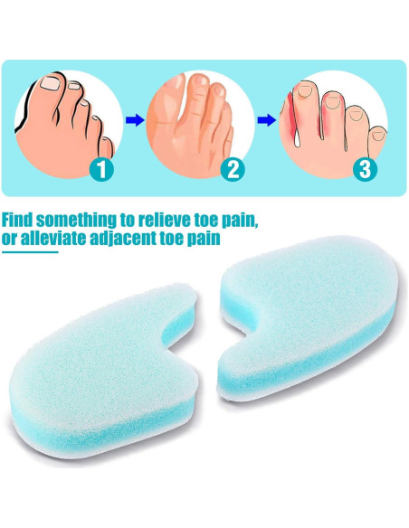 Separadores de Dedos de Espuma Mudder 16 Piezas Alivio Callos