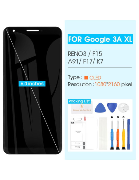 Pantalla LCD Reemplazo Google Pixel 3A XL 6.0" ARSSLY