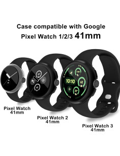 5 Fundas Protectoras para Google Pixel Watch 41mm YUVIKE 2