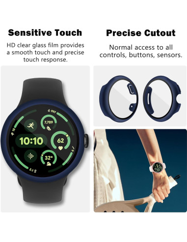 5 Fundas Protectoras para Google Pixel Watch 41mm YUVIKE