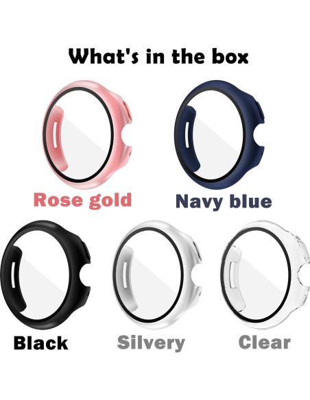 5 Fundas Protectoras para Google Pixel Watch 41mm YUVIKE