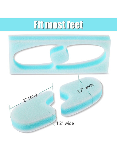 Separadores de Dedos de Espuma Mudder 16 Piezas Alivio Callos