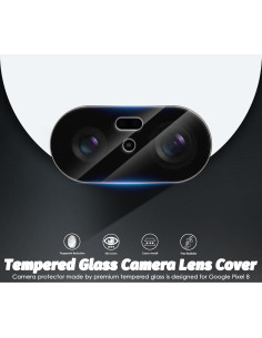 Protector de Lente de Cámara Orzero para Google Pixel 8 - Vidrio Templado 9H 2