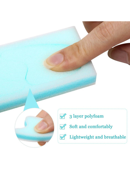 Separadores de Dedos de Espuma Mudder 16 Piezas Alivio Callos