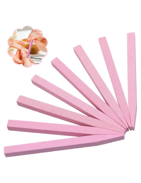 8 Limas de Uñas de Piedra Pumice Mudder - Herramienta de Manicura