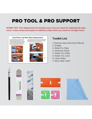 Reemplazo Cristal Trasero Superior FUSION VERDE para Pixel 8 Pro