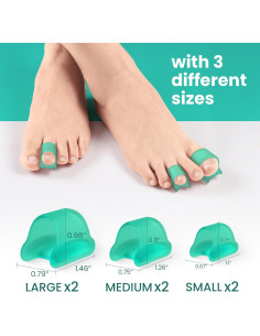 Corrector de Dedos en Garra Welnove - 6 Férulas de Gel Suave 2