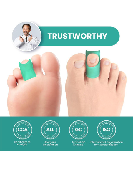 Corrector de Dedos en Garra Welnove - 6 Férulas de Gel Suave