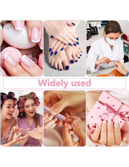 8 Limas de Uñas de Piedra Pumice Mudder - Herramienta de Manicura