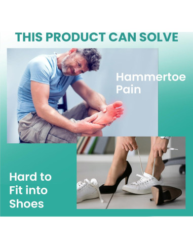 Corrector de Dedos en Garra Welnove - 6 Férulas de Gel Suave