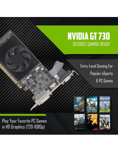 PC de Escritorio Dell Optiplex - Core i5, 16GB RAM, 512GB SSD, GT 730, Windows 11 Pro (Renovado)