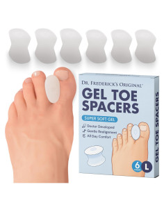 Separadores de Dedos de Gel Dr. Frederick - 6 Unidades - Grande