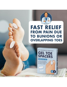 Separadores de Dedos de Gel Dr. Frederick - 6 Unidades - Grande 2