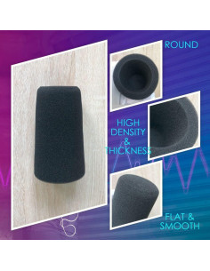 Filtro Pop RhymKawa Compatible con Micrófonos Shure SM7B, MV7 2