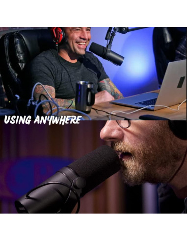 Filtro Pop RhymKawa Compatible con Micrófonos Shure SM7B, MV7