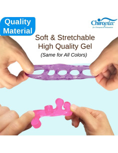 Separadores de Dedos del Pie Chiroplax Gel Lavanda 2 Pares 2