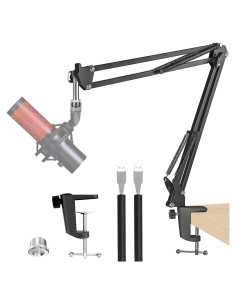 Brazo de Micrófono HyperX Quadcast Ajustable con Fundas de Cable