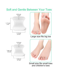 Separadores de Dedos de Gel Samaya Home - 12 Piezas Grande 2