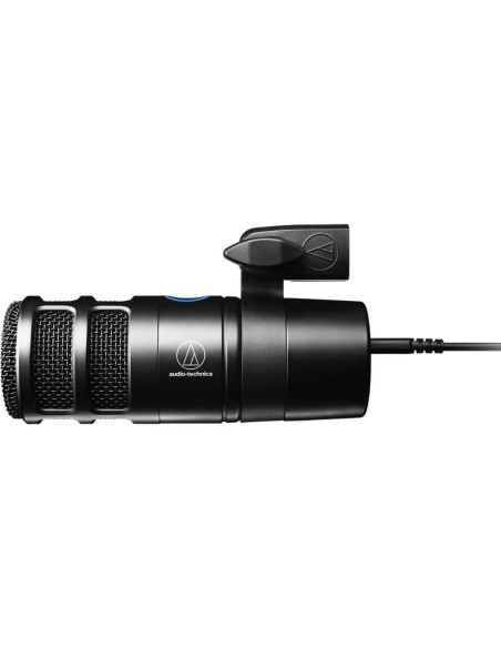 Micrófono Dinámico de Podcast Liquid Audio AT2040 Negro con Filtro POP
