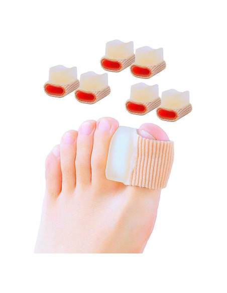 Separadores de Dedos de Gel Povihome 6 Pack para Juanetes