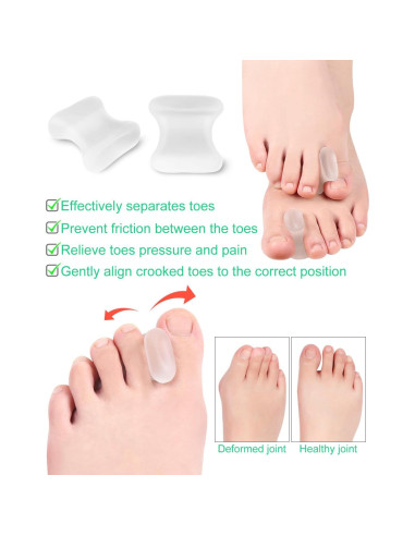 Separadores de Dedos de Gel Samaya Home - 12 Piezas Grande