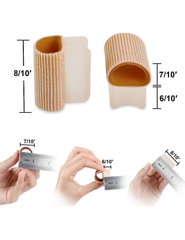 Separadores de Dedos de Gel Povihome 6 Pack para Juanetes