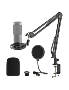 Soporte de Micrófono Frgyee AT2020 con Brazo y Filtro Antipop