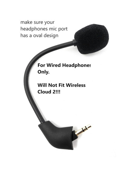 Micrófono de Reemplazo HyperX 3.5mm para Auriculares Gaming