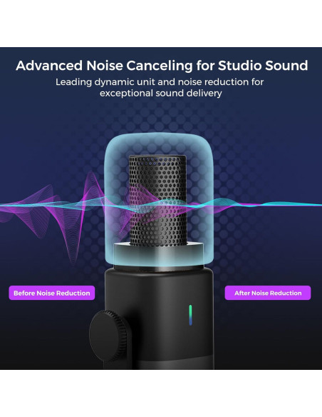 Micrófono Dinámico NearStream AM15X USB/XLR con Soporte