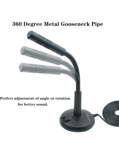 Micrófono USB LANDIBO K050 Omnidireccional 1.45m Plug and Play